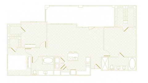 Floor plan for 3 beds, 2 baths, 1567 sqft